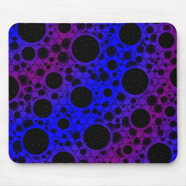 Leerzeichen - Blau/Lila Mousepad (Vorne)