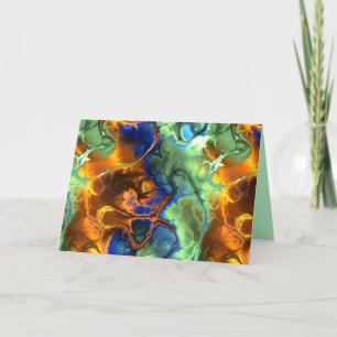 Leerzeichen-Fraktal-Grußkarte Karte