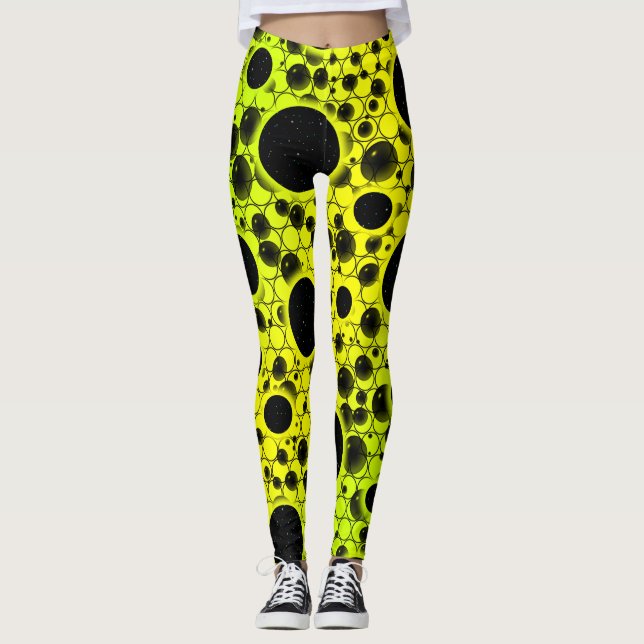 Leerzeichen - Gelb/Limon Leggings (Vorderseite)