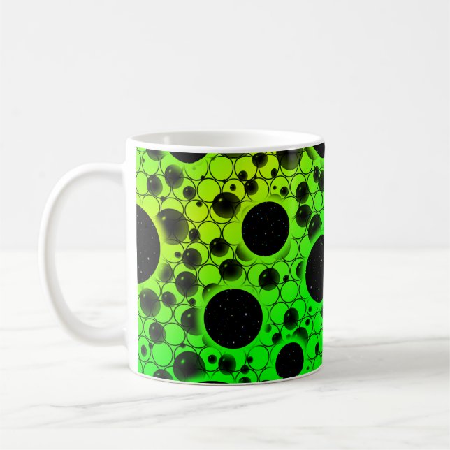 Leerzeichen - Grün/Limon Kaffeetasse (Links)
