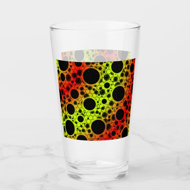 Leerzeichen - Limon/rot Glas (Vorderseite)