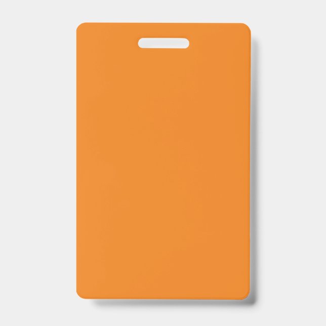 Leerzeichen Orange DIY Template Benutzerdefinierte Ausweis (Vorderseite)