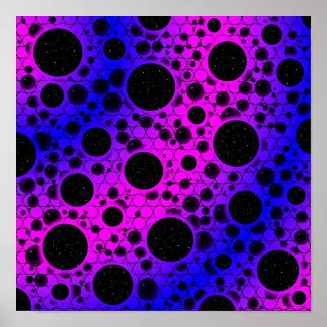 Leerzeichen - Rosa/Blau Poster (Vorne)