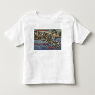 Leesburg, Florida - große Buchstabe-Szenen Kleinkind T-shirt