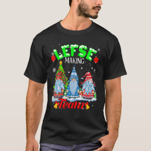 Leesf Making Team Christmas Gnomen Norwegian Leesf T-Shirt