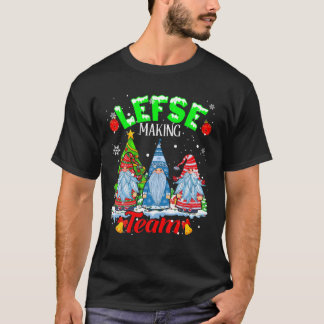 Leesf Making Team Christmas Gnomen Norwegian Leesf T-Shirt