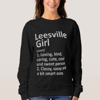 Leesville Girl La Louisiana Funny City Zuhause Roo Sweatshirt