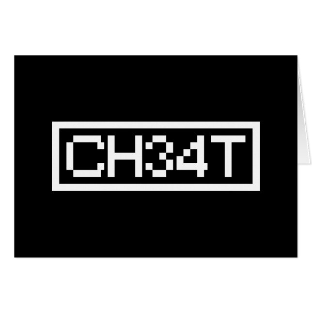 LEET CHEAT CARD (Vorderseite (Horizontal))