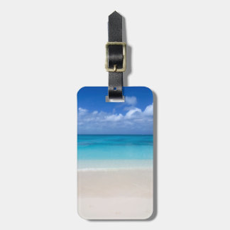 Leetürken des strand-| und Caicos-Foto Gepäckanhänger