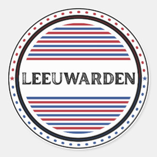Leeuwarden City Pride Emblem – Niederländische Ide Runder Aufkleber