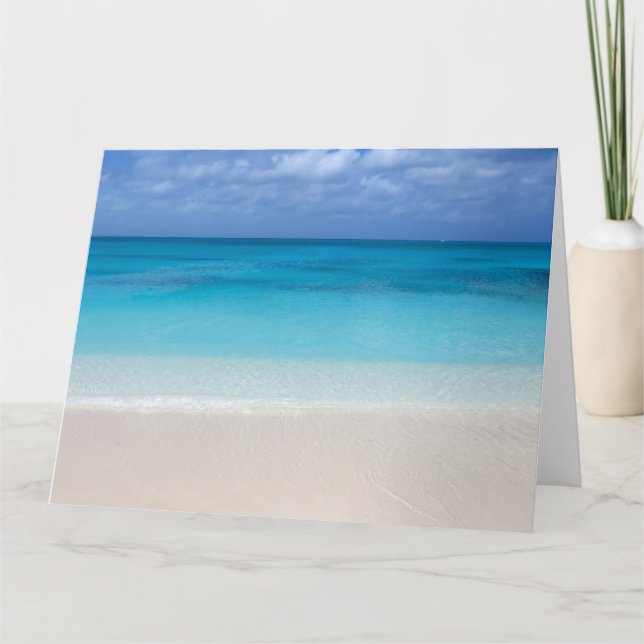 Leeward Beach | Foto Turks und Caicos Karte (Vorderseite)