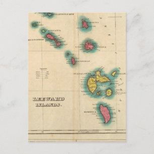 Leeward Islands Postkarte