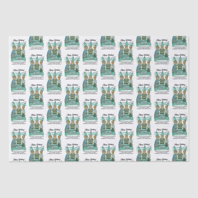 Leeway Senior Birthday Seidenpapier (Vorderseite)