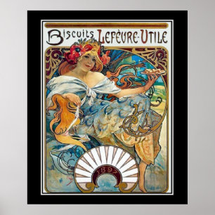 Lefevre Kekse Vintage Poster