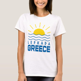 Lefkada Griechenland Sonnenschein und Meereswellen T-Shirt
