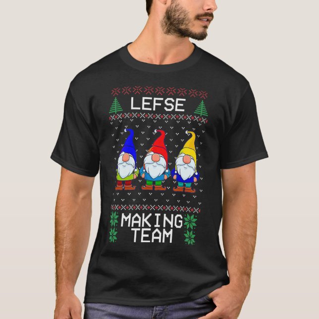 Lefmaking Team Nordic Christmas Tomte Gnome Xma T-Shirt (Vorderseite)