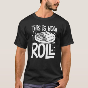 Lefnorwegisches Brot Rezeptur Maker Flatbread Roll T-Shirt