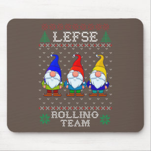 Lefse Rolling Team, Weihnachtsbacktomte Gnome Mousepad