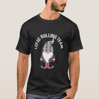Lefse Rolling Tomte Gnome skandinavisch für Christ T-Shirt