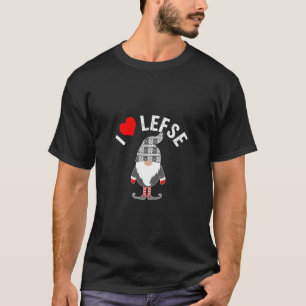 Lefse Tomte Gnome Scandinavian Gnome Backaking T-Shirt