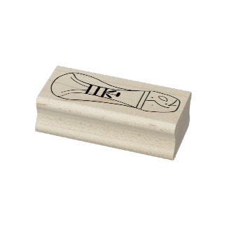 Left Footprint of extraterrestrial rubber stamp Gummistempel