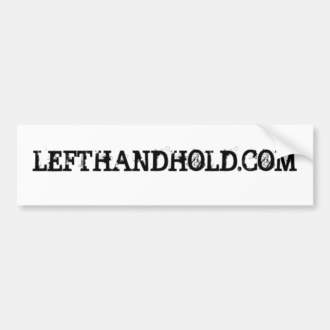 LEFTHANDHOLD.COM AUTOAUFKLEBER (Vorne)