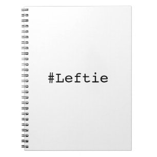 Leftie linkshändig notizblock