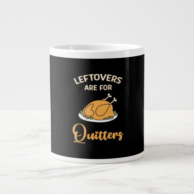 Leftores sind für Quitters Funny Pie Erntedank Jumbo-Tasse (Vorderseite)