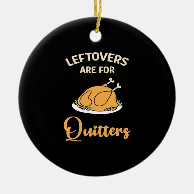 Leftores sind für Quitters Funny Pie Erntedank Keramik Ornament (Vorne)