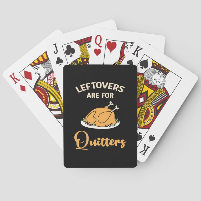 Leftores sind für Quitters Funny Pie Erntedank Spielkarten (Rückseite)