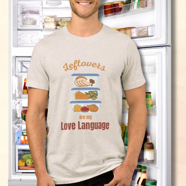 Leftovers Are My Love Language Funny Thanksgiving Tri-Blend Shirt (Von Creator hochgeladen)
