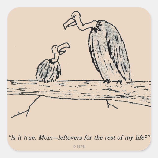 Leftovers Quadratischer Aufkleber (Vorderseite)