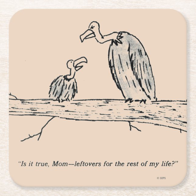 Leftovers Rechteckiger Pappuntersetzer (Vorderseite)