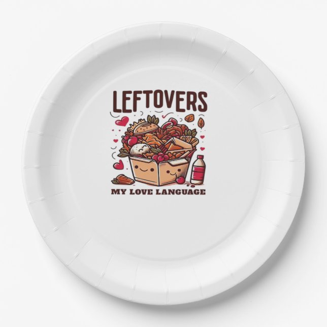 Leftovers sind für Quitters - Funny Classic Design Pappteller (Vorderseite)