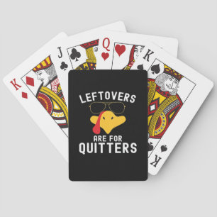 Leftovers sind für Quitts Erntedank Tag Türkei Spielkarten