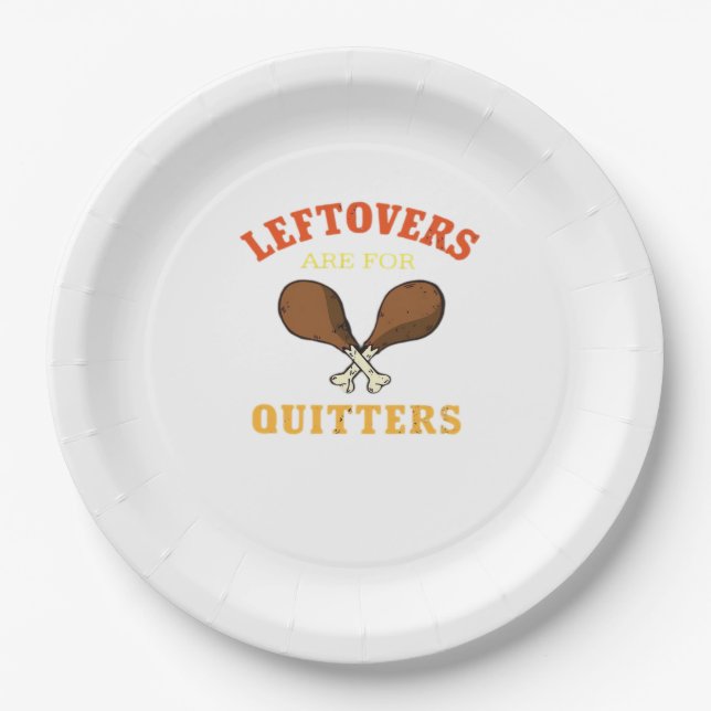 Leftovers sind für Quitts, Türkei Day Holiday Cla Pappteller (Vorderseite)