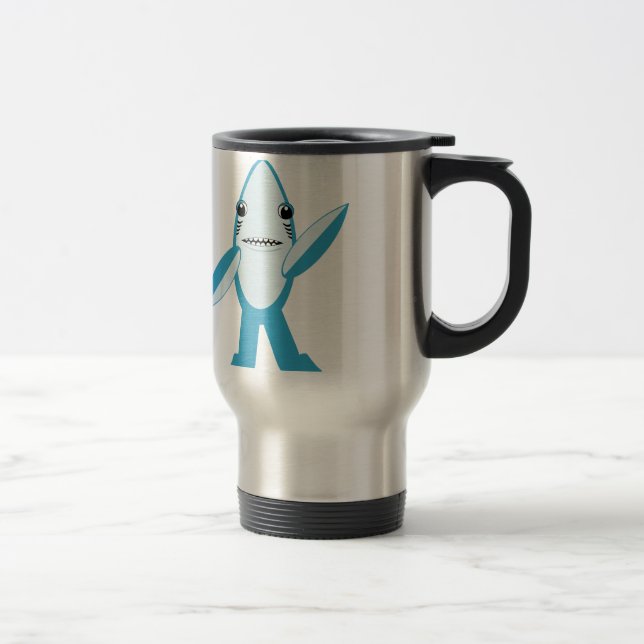 #LeftShark #RightShark  Shark Right Shark Reisebecher (Rechts)