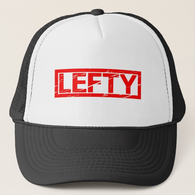 Lefty-Briefmarke Truckerkappe (Vorderseite)