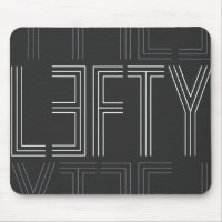 Lefty Verlassen Handarbeit, moderne Typografie