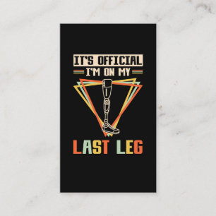 Leg Amputations Spaß Leg Amputee Visitenkarte