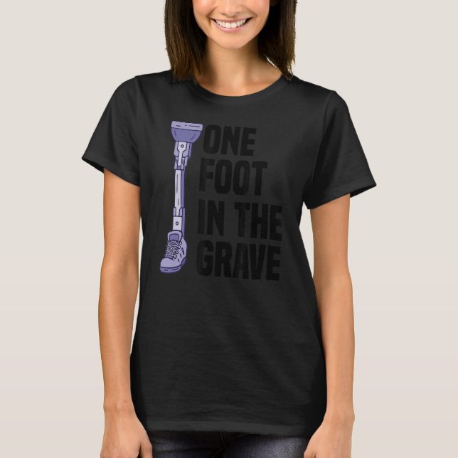 Leg Amputee Amputationsunterstützung Rollstuhlpros T-Shirt (Vorderseite)