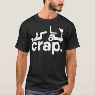 Leg Amputee Electric Rollstuhl Fall Handicap Funn T-Shirt
