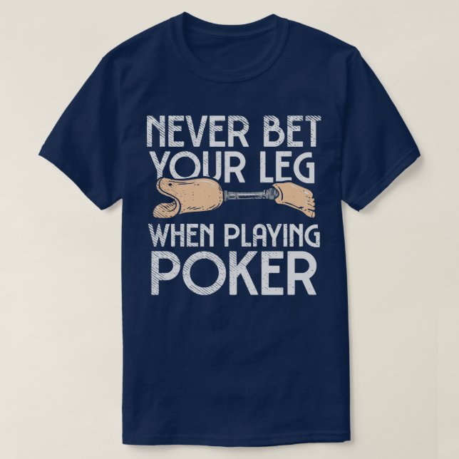 Leg Amputee Jokes T-Shirt (Design vorne)