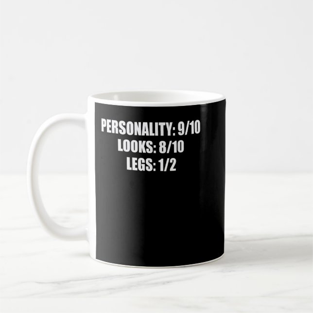 Leg Amputee Spaß Funny Amputation Gift Kaffeetasse (Links)