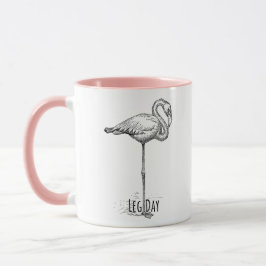 Leg Day Elegant Flamingo Fun Fitness Tasse