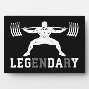 Leg Day - Legendary - Squat - Gym Inspiration Fotoplatte