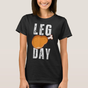 Leg Day Matching Erntedank Pilgrim Kostüm Turk T-Shirt