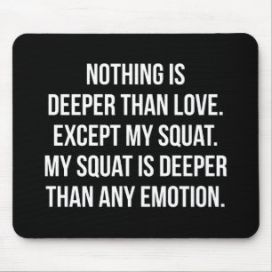 Leg Day - Mein Squat ist tiefer als die Liebe - Fu Mousepad