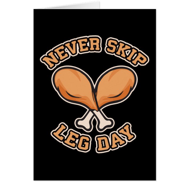 Leg Day nie überspringen - Hühnerpuppe - lustig (Vorne)