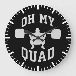 Leg Day - Squat - OH MEIN QUAD - Training Große Wanduhr